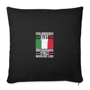 Italians Italy - Sofa pillowcase 17,3'' x 17,3'' (45 x 45 cm) - black - Front