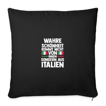 Italiener Italien - Sofakissenbezug 45 x 45 cm - Schwarz - Vorne