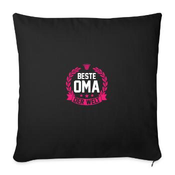 Meilleure mamie du monde - Housse de coussin décorative 45 x 45 cm - noir - Devant