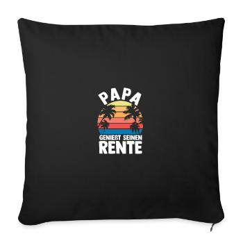 Vacation Vacationer Father Dad - Sofa pillowcase 17,3'' x 17,3'' (45 x 45 cm) - black - Front