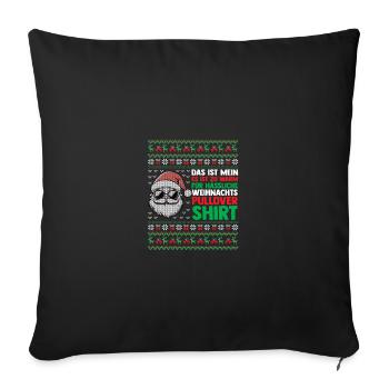 Santa Claus Christmas Ugly Christmas - Sofa pillowcase 17,3'' x 17,3'' (45 x 45 cm) - black - Front