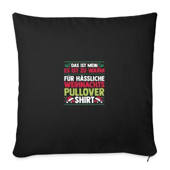 Santa Claus Christmas Ugly Christmas - Sofa pillowcase 17,3'' x 17,3'' (45 x 45 cm) - black - Front