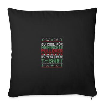 Santa Claus Christmas Ugly Christmas - Sofa pillowcase 17,3'' x 17,3'' (45 x 45 cm) - black - Front