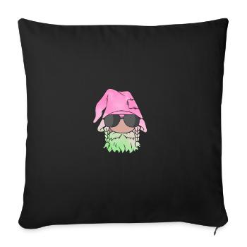 Christmas Christmas Gnome Christmas Gnome - Sofa pillowcase 17,3'' x 17,3'' (45 x 45 cm) - black - Front