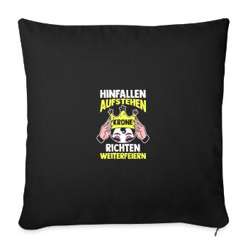 Carnival Costume Carnival - Sofa pillowcase 17,3'' x 17,3'' (45 x 45 cm) - black - Front