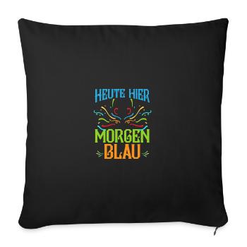 Costume de carnaval Bière Carnaval Carnaval - Housse de coussin décorative 45 x 45 cm - noir - Devant