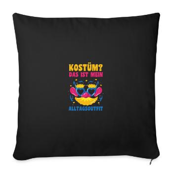 Carnival Costume Carnival - Sofa pillowcase 17,3'' x 17,3'' (45 x 45 cm) - black - Front