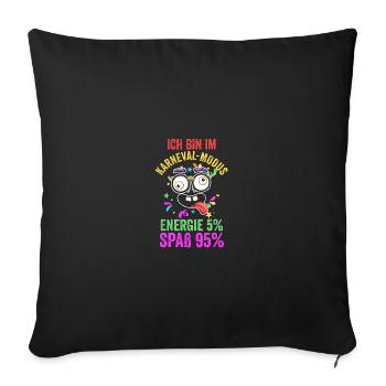 Carnival Costume Carnival - Sofa pillowcase 17,3'' x 17,3'' (45 x 45 cm) - black - Front
