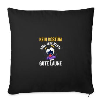 Carnival Costume Carnival - Sofa pillowcase 17,3'' x 17,3'' (45 x 45 cm) - black - Front
