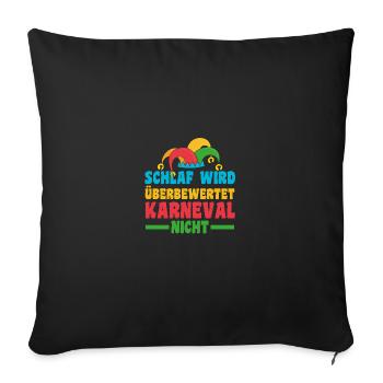 Carnival Costume Carnival - Sofa pillowcase 17,3'' x 17,3'' (45 x 45 cm) - black - Front