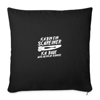 Charpentier, Charpentier, Charpentier - Housse de coussin décorative 45 x 45 cm - noir - Devant