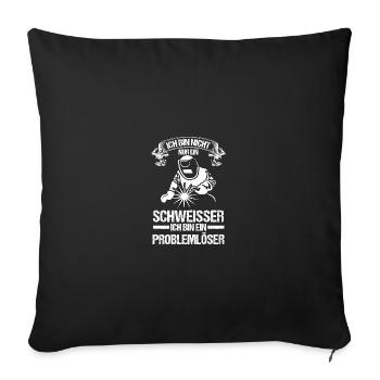 Soudage Soudeurs Soudeurs - Housse de coussin décorative 45 x 45 cm - noir - Devant