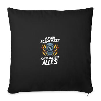 Soudage Soudeurs Soudeurs - Housse de coussin décorative 45 x 45 cm - noir - Devant