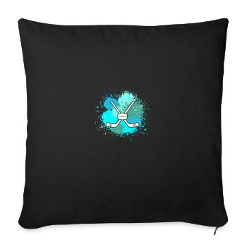 Hockey Players Hockey - Sofa pillowcase 17,3'' x 17,3'' (45 x 45 cm) - black - Front
