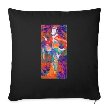 AsianFigure - Sofa pillowcase 17,3'' x 17,3'' (45 x 45 cm) - black - Front