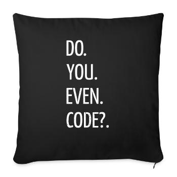 Christmas Carols Informatics Awesome - Sofa pillowcase 17,3'' x 17,3'' (45 x 45 cm) - black - Front