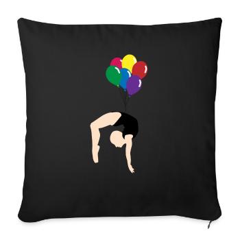 Luftballon - Sofakissenbezug 45 x 45 cm - Schwarz - Vorne