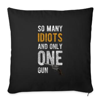 sarcasm, work, office, partner - Sofa pillowcase 17,3'' x 17,3'' (45 x 45 cm) - black - Front