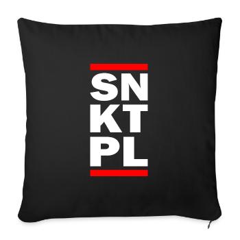 SNKTPL - Sofakissenbezug 45 x 45 cm - Schwarz - Vorne