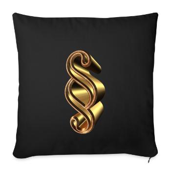 rechtsanwalt anwalt lawyer judge richter law justi - Sofakissenbezug 45 x 45 cm - Schwarz - Vorne