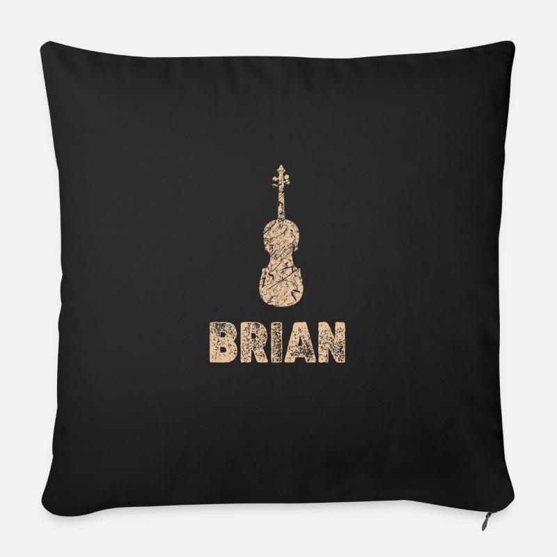 Cello Brian - Sofakissenbezug 45 x 45 cm - Schwarz