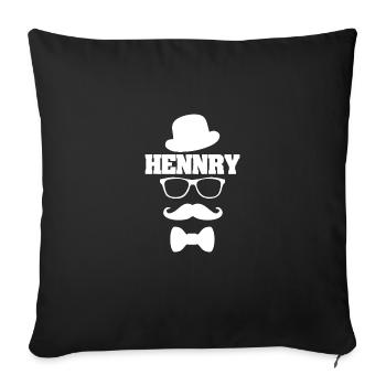 Poulie - Housse de coussin décorative 45 x 45 cm - noir - Devant