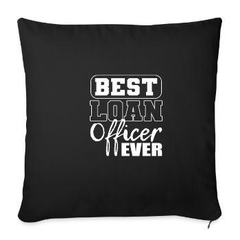 Meilleur agent de crédit Personne qui travaille dur Poison - Housse de coussin décorative 45 x 45 cm - noir - Devant