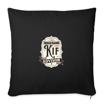 KIF ADVISOR - Sofa pillowcase 17,3'' x 17,3'' (45 x 45 cm) - black - Front