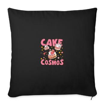 Cake Baker Cake Cosmos Cupcake - Sofakissenbezug 45 x 45 cm - Schwarz - Vorne