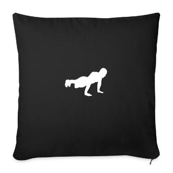 Gym Sport Kraftsport - Sofa pillowcase 17,3'' x 17,3'' (45 x 45 cm) - black - Front