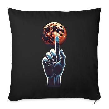 Mission to Mars - A New Frontier - Sofa pillowcase 17,3'' x 17,3'' (45 x 45 cm) - black - Front