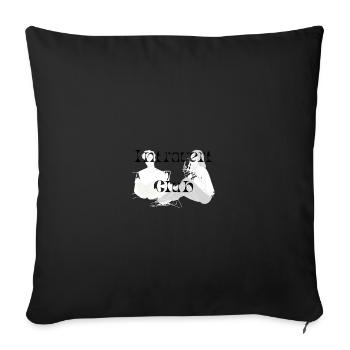 Illustration de duo de clubs indépendants - Housse de coussin décorative 45 x 45 cm - noir - Devant