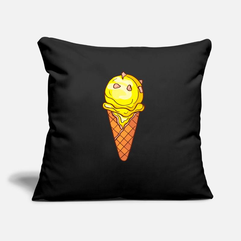 Crème glacée, crème glacée, crème glacée, crème glacée, boule, crème glacée, sundae Housse de coussin décorative 45 x 45 cm