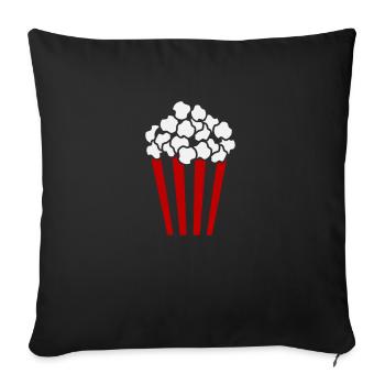Popcorn Cube / Anpassbare Farbe / 2c - Sofakissenbezug 45 x 45 cm - Schwarz - Vorne