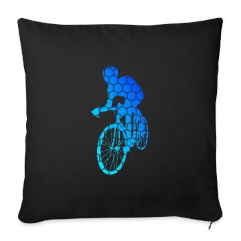 Rennrad Rennradfahrer Herren Rennradfahren - Sofakissenbezug 45 x 45 cm - Schwarz - Vorne