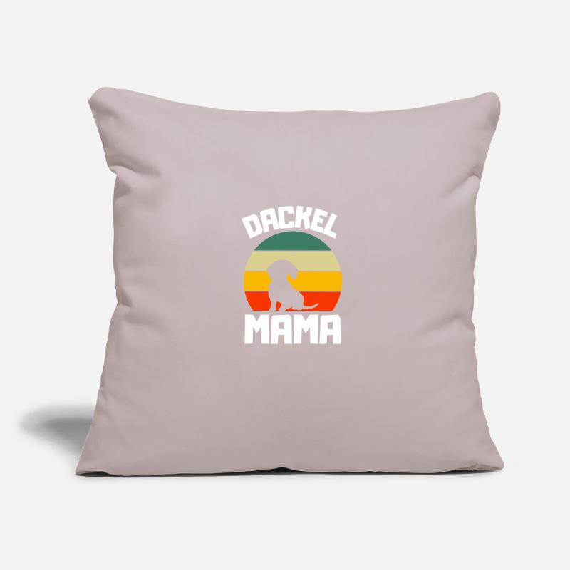 Hunde Mama Muttertag Retro Dackel Sofakissenbezug 45 x 45 cm