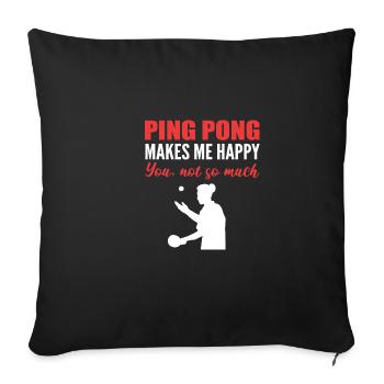 Nicht so viel Joker oder Komiker Geschenk - Sofakissenbezug 45 x 45 cm - Schwarz - Vorne