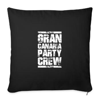 Gran Canaria Party Holiday Crew - Sofa pillowcase 17,3'' x 17,3'' (45 x 45 cm) - black - Front
