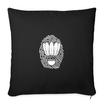 Federball Badminton - Housse de coussin décorative 45 x 45 cm - noir - Devant