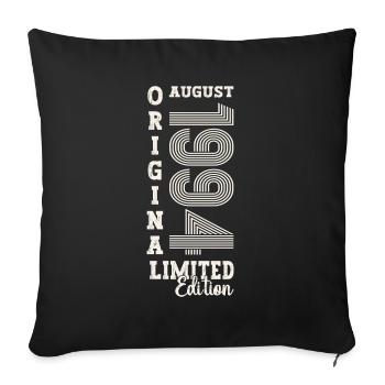 30th Birthday Original August 1994 Vintage 1994 - Sofa pillowcase 17,3'' x 17,3'' (45 x 45 cm) - black - Front