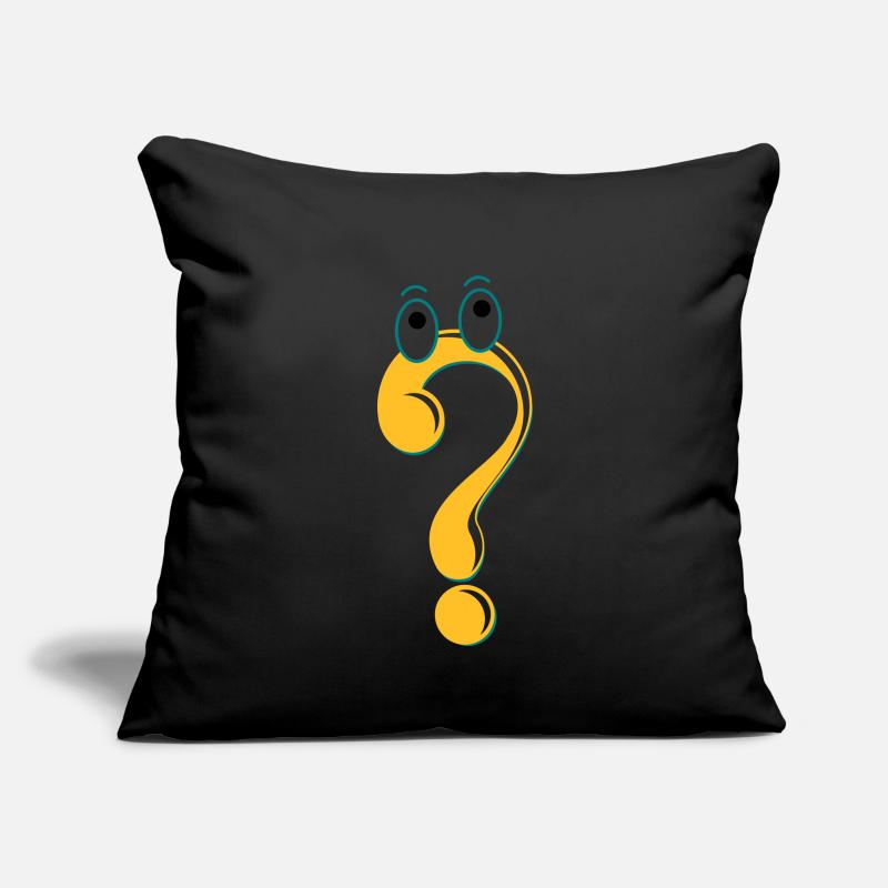 Fragezeichen Figur Symbol Idee Geschenk Comic Sofakissenbezug 45 x 45 cm