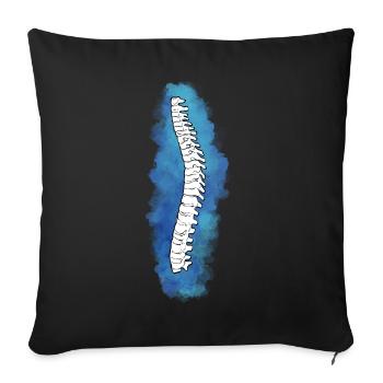 Physiotherapist Chiropractor Physiotherapy - Sofa pillowcase 17,3'' x 17,3'' (45 x 45 cm) - black - Front