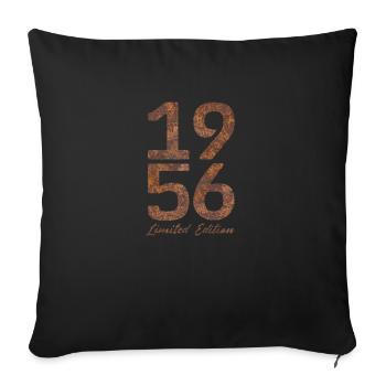 Vintage 1956 Limited Edition Rust Look - Sofa pillowcase 17,3'' x 17,3'' (45 x 45 cm) - black - Front