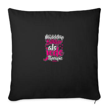 Voyage entre filles 2025 Voyage entre filles Circuit entre filles Voyage entre filles - Housse de coussin décorative 45 x 45 cm - noir - Devant