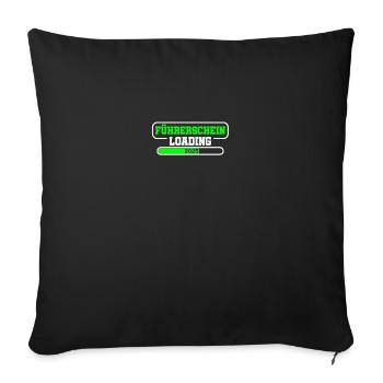Permis de conduire 2025 Examen de conduite Examen du permis de conduire - Housse de coussin décorative 45 x 45 cm - noir - Devant