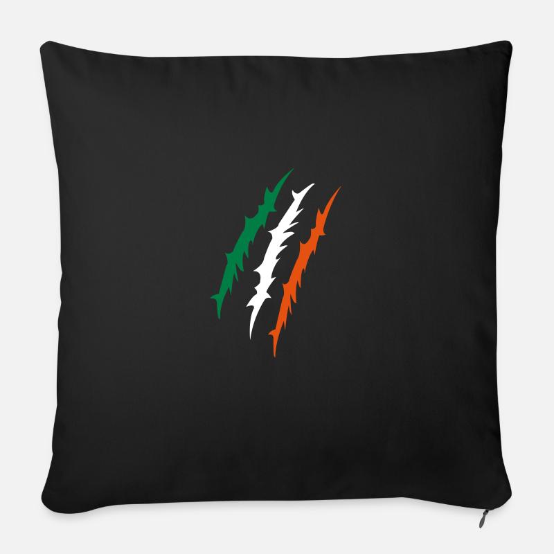 krallen irland - Sofakissenbezug 45 x 45 cm - Schwarz