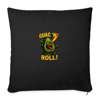 Guac 'n' Roll - Housse de coussin décorative 45 x 45 cm - noir - Devant