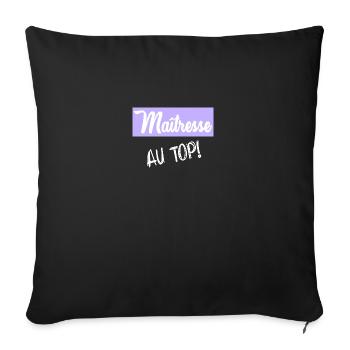 mistress - Sofa pillowcase 17,3'' x 17,3'' (45 x 45 cm) - black - Front