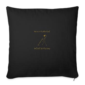 Blinder Blind Sehbehindert Witzig Geschenk - Sofakissenbezug 45 x 45 cm - Schwarz - Vorne