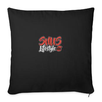 Snus rauchfrei Nichtraucher Nikotin Antiraucher - Sofakissenbezug 45 x 45 cm - Schwarz - Vorne